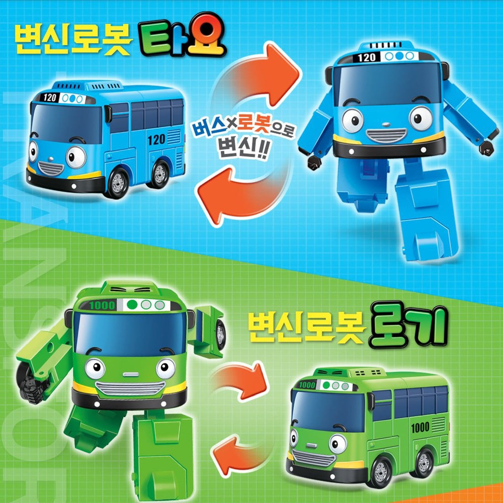 Tayo & Friends Transforming Robot Toy Bus Vehicle Toys for Kids Children from Iconix Korea