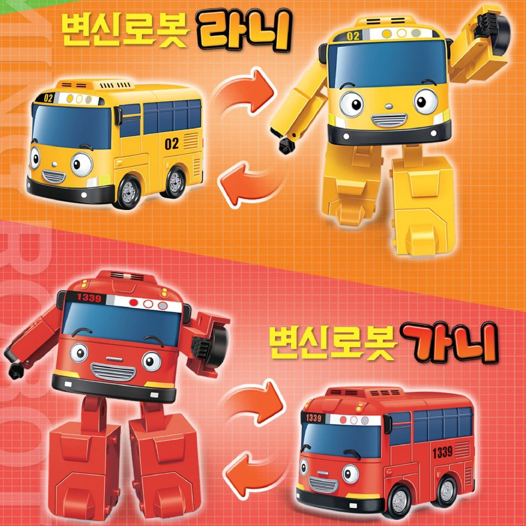 Tayo & Friends Transforming Robot Toy Bus Vehicle Toys for Kids Children from Iconix Korea