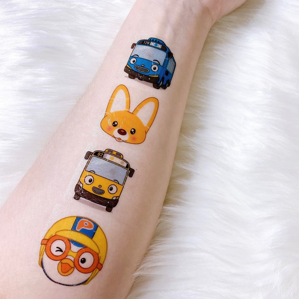 Pororo Tayo 24pcs Random Temporary Kids Tattoo for Children