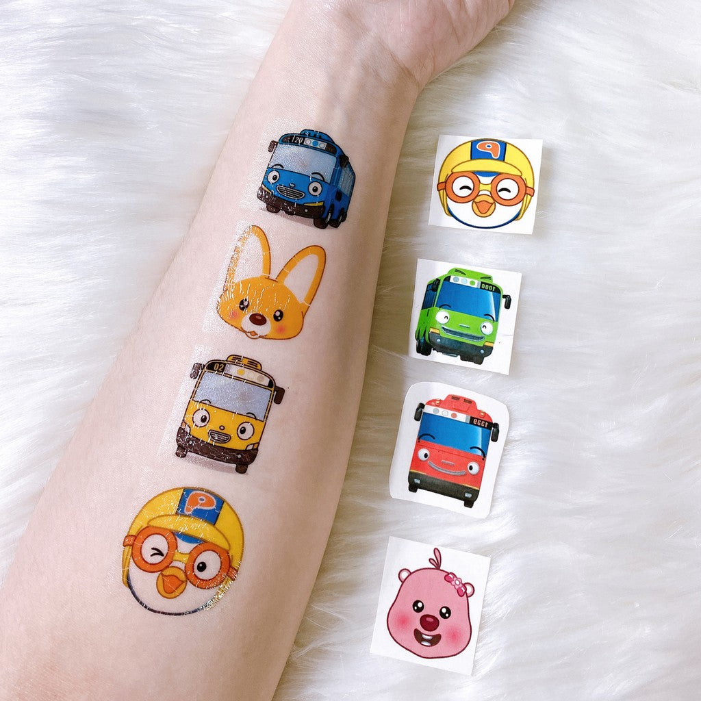 Pororo Tayo 24pcs Random Temporary Kids Tattoo for Children